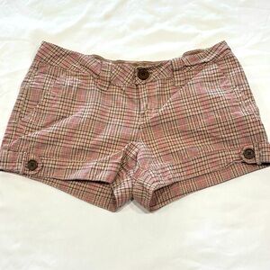 UNIONBAY Pink Plaid Women's Shorts Size 7